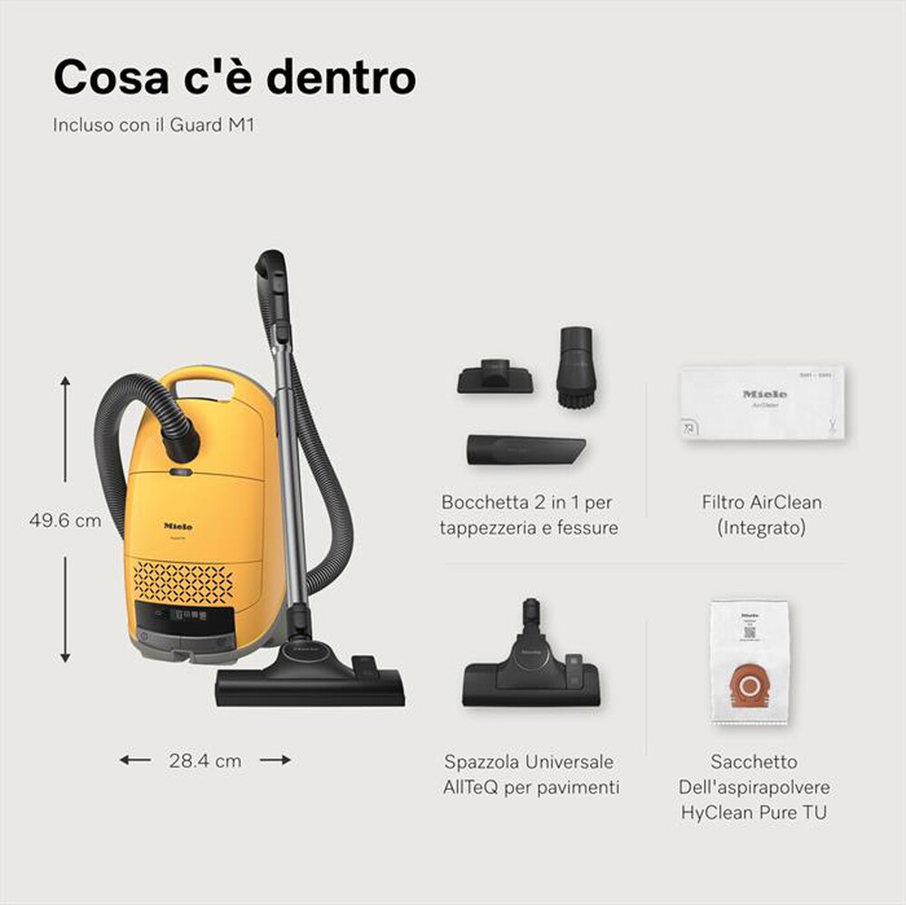 Immagine del prodotto MIELE - Aspirapolvere a traino GUARD M1-Giallo Tramonto