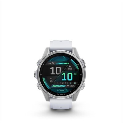 GARMIN - Smart watch FENIX 8, 43MM-Argento / Bianco