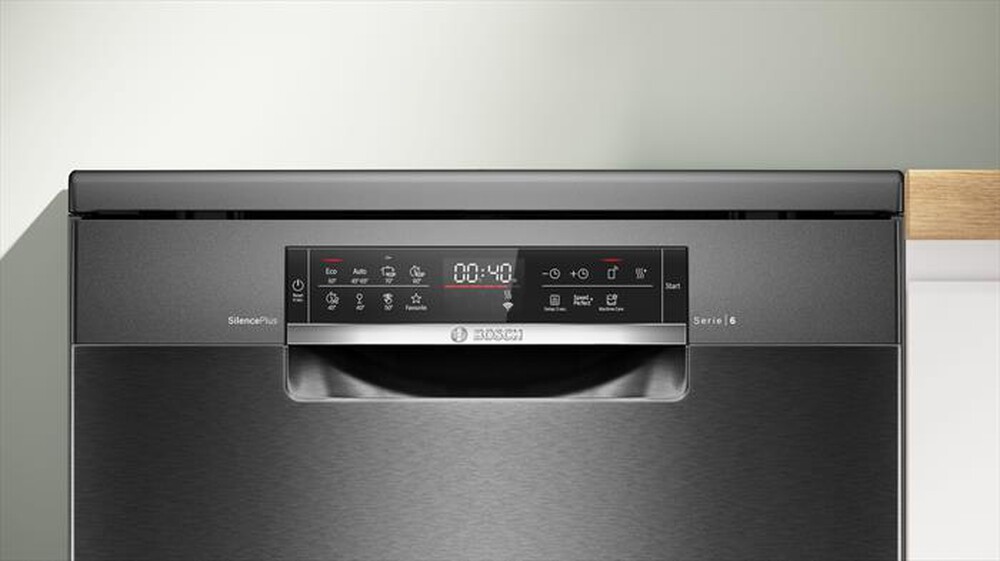 "BOSCH - Lavastoviglie SMS6ECC12E Classe A 14 coperti-Acciaio nero anti-impronta"