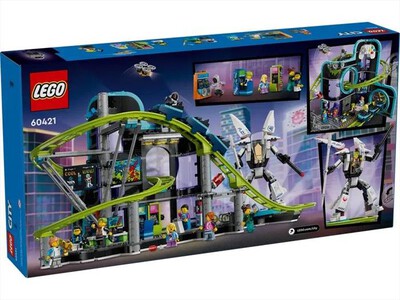 LEGO - MONTAGNE RUSSE DI ROBOT WORLD - 60421-Multicolore