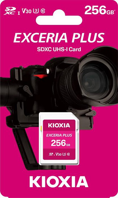 KIOXIA - SD EXCERIA PLUS NPL1 UHS-1 256GB-Rosa