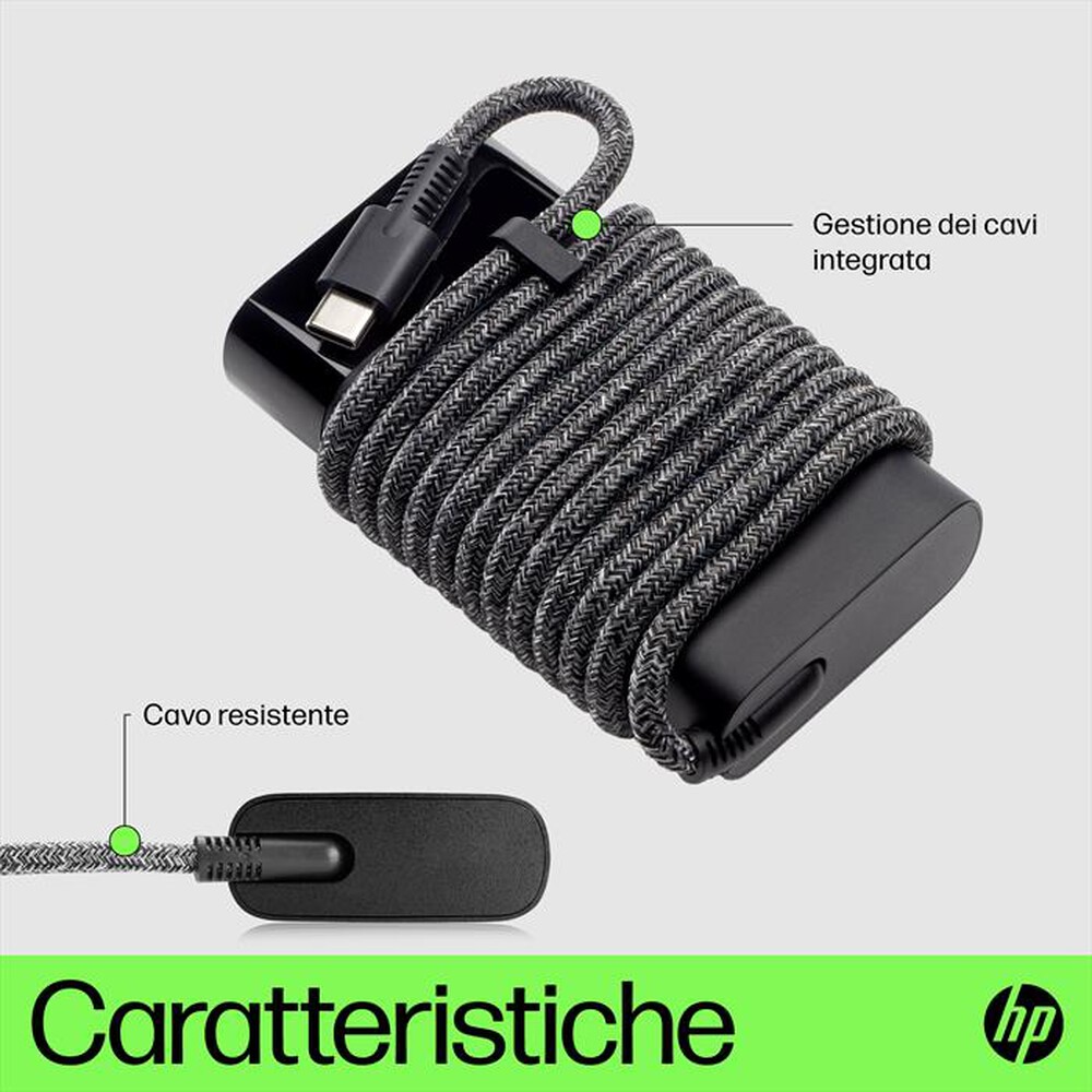 "HP - ALIMENTATORE USB-C DA 65 W-Nero"