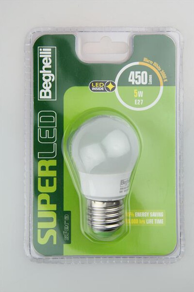 BEGHELLI - SUPERLED SFERA 5W E27 3K