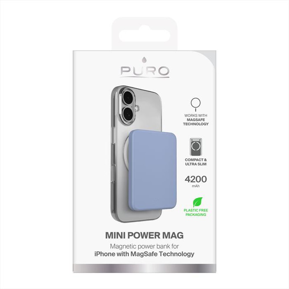 Immagine del prodotto PURO - Batteria Esterna 4200mAh Ultra Mini MagSafe-Ice Blue