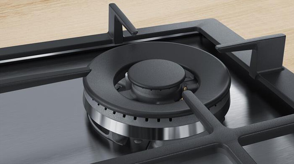 "BOSCH - Piano cottura a gas PCH6A5B90 4 fuochi 58,2cm-Acciaio inox"