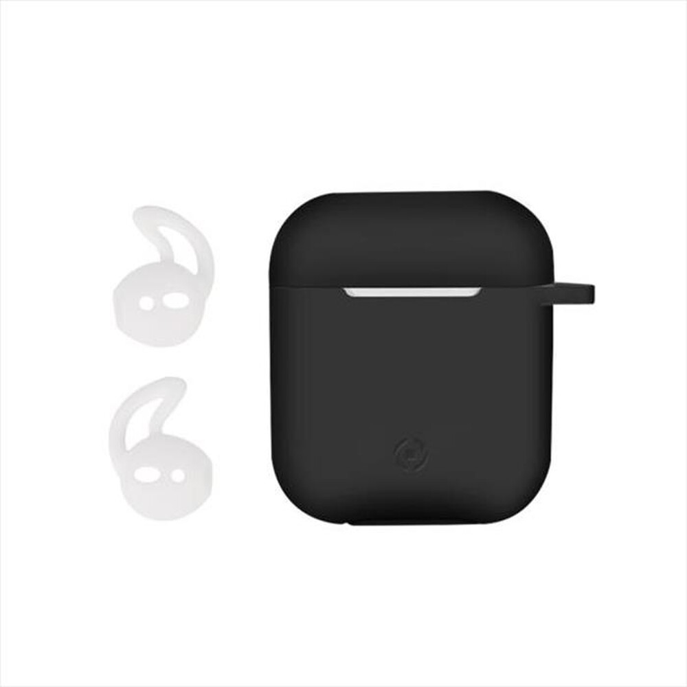"CELLY - CUSTODIA PER CHARGING BOX DELLE AIRPODS-Nero/Silicone"