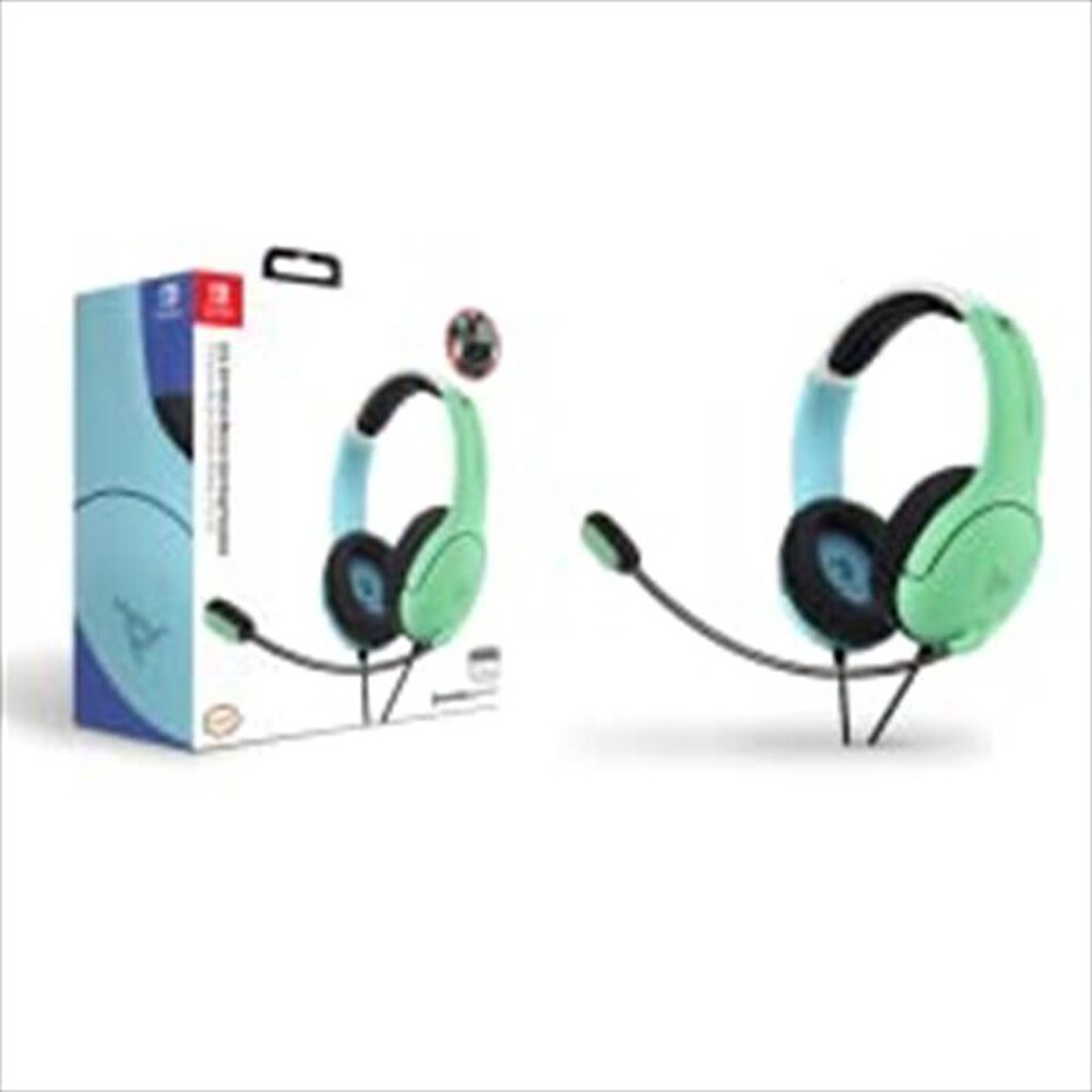 "PDP - 500-162-BLGR-EU Cuffie Stereo per Nintendo Switch-Blu/Verde"