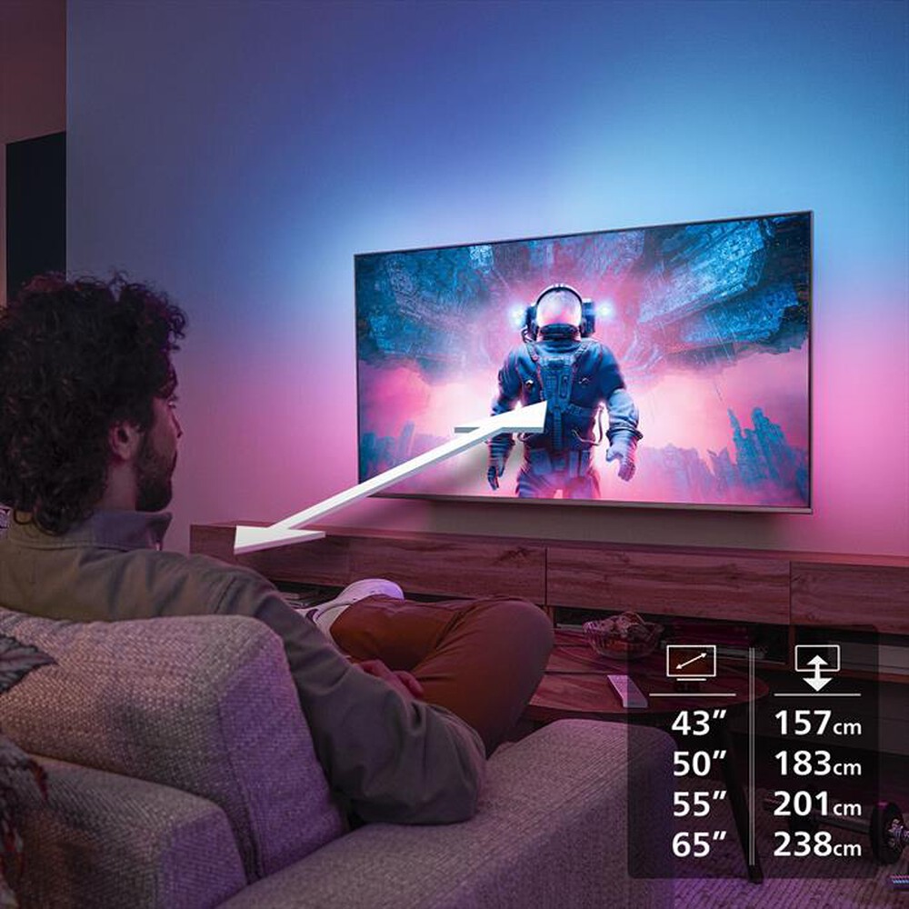 Immagine del prodotto PHILIPS - Smart TV Ambilight QLED 4K 50" 50PUS8400-Black