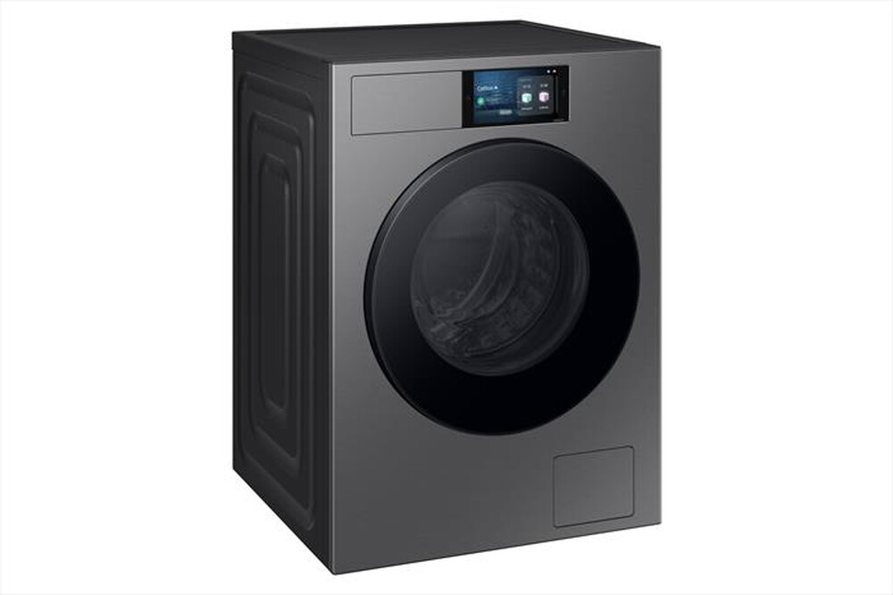 "SAMSUNG - Lavatrice WF90F09C4SU3 9KG Classe A-Dark Silver Steel - oblò Nero"