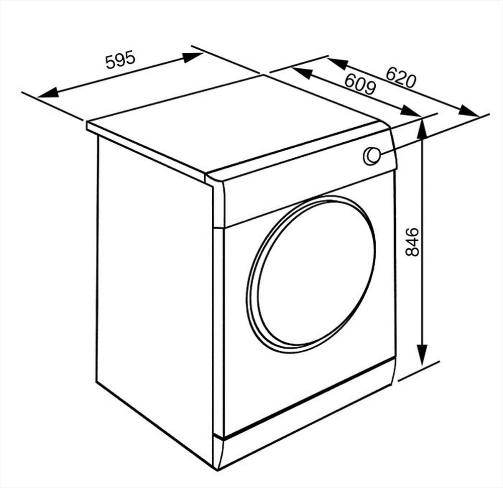 "SMEG - Asciugatrice DHT83LIT-1 - 8 Kg - A+++-BIANCO"
