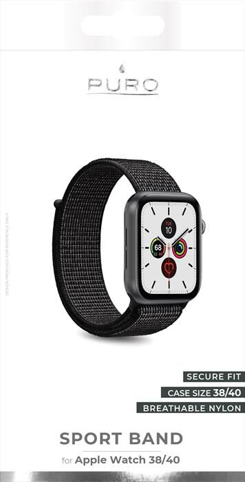 PURO cinturino Sport per Apple Watch (40 mm) Nero | Mediaworld.it
