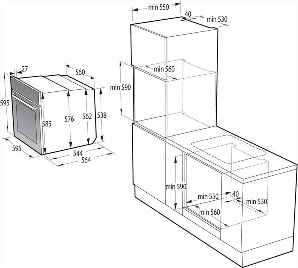 "HISENSE - Forno incasso elettrico BI350BGPZ Classe A+-Nero"