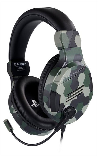 BIG BEN - PS4OFHEADSETV3GREEN-Camouflage Green