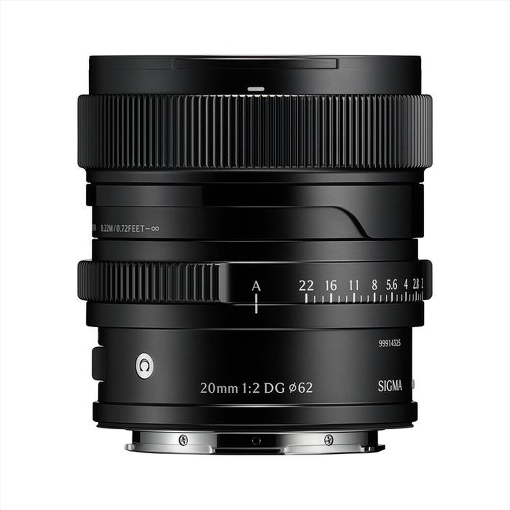 Immagine del prodotto SIGMA - Obiettivo Fisso 20/2 (C) DG BLACK L-MOUNT-Nero