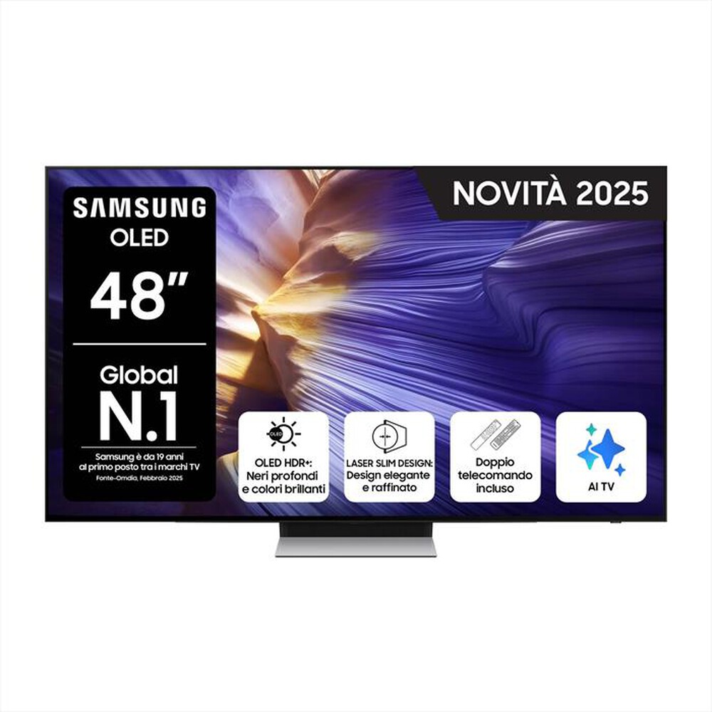 Immagine del prodotto SAMSUNG - Smart TV OLED UHD 4K 48" QE48S90FAEXZT-Graphite Black
