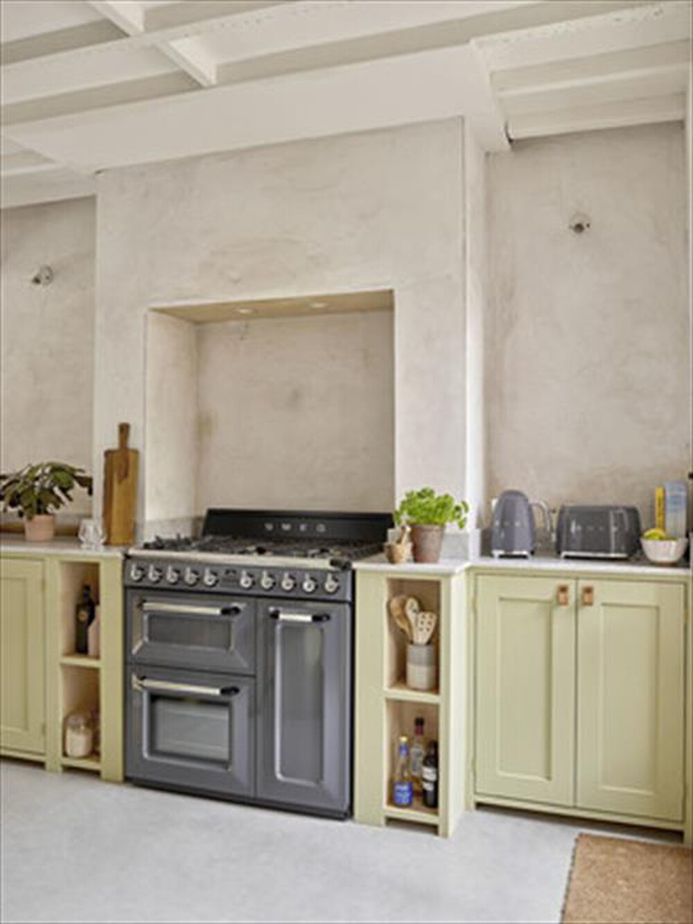 "SMEG - Cucina elettrica TR103GR Classe A-Grigio"