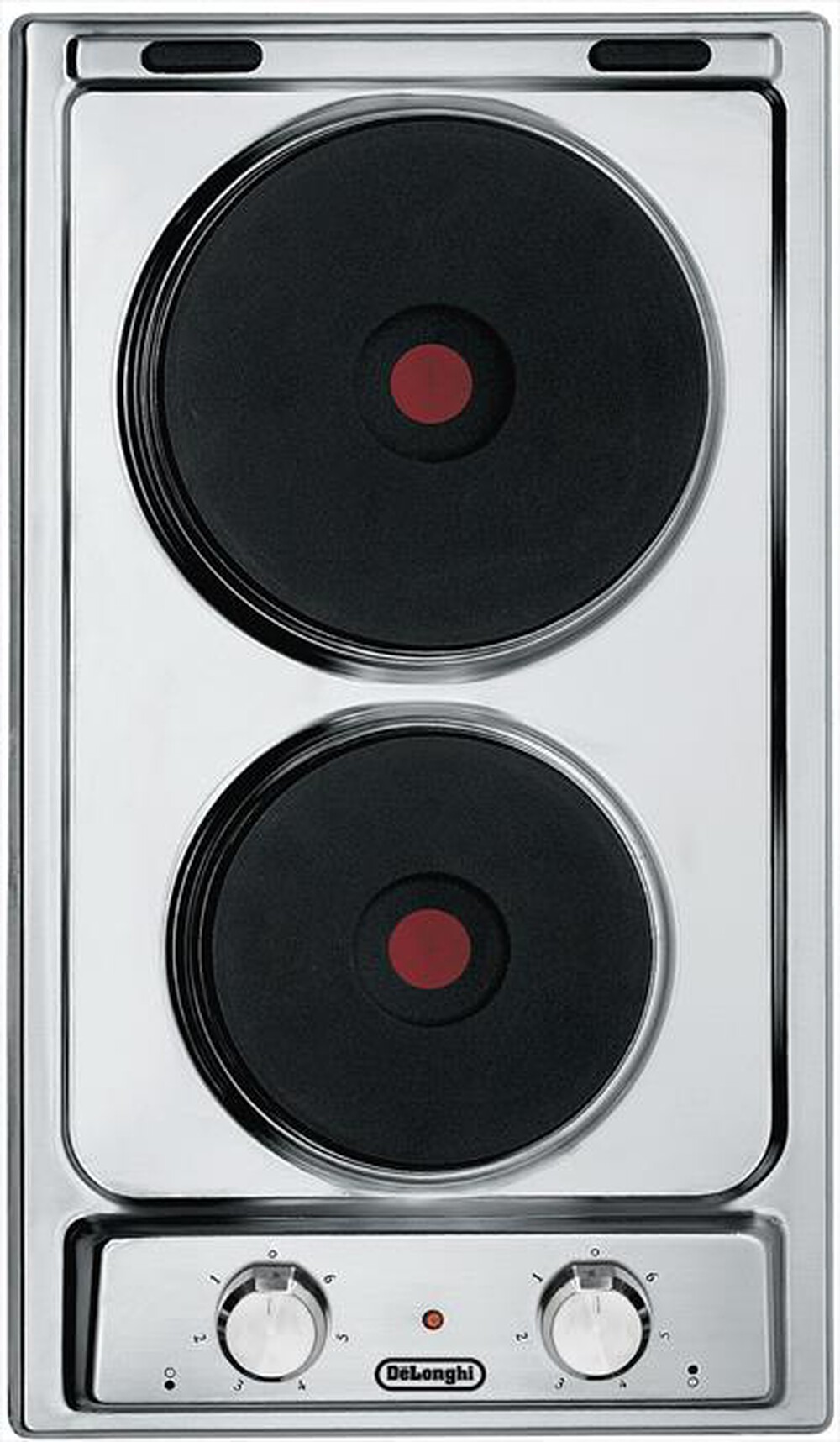 DE LONGHI - Piano cottura elettrico I 23-2 ER 2 fuochi 28,8 cm-Inox