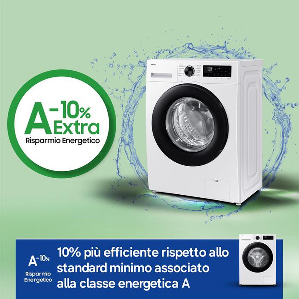 Immagine del prodotto SAMSUNG - Lavatrice WW90DG5G34AEET 9 Kg Classe A-bianca con obl&ograve; e display nero