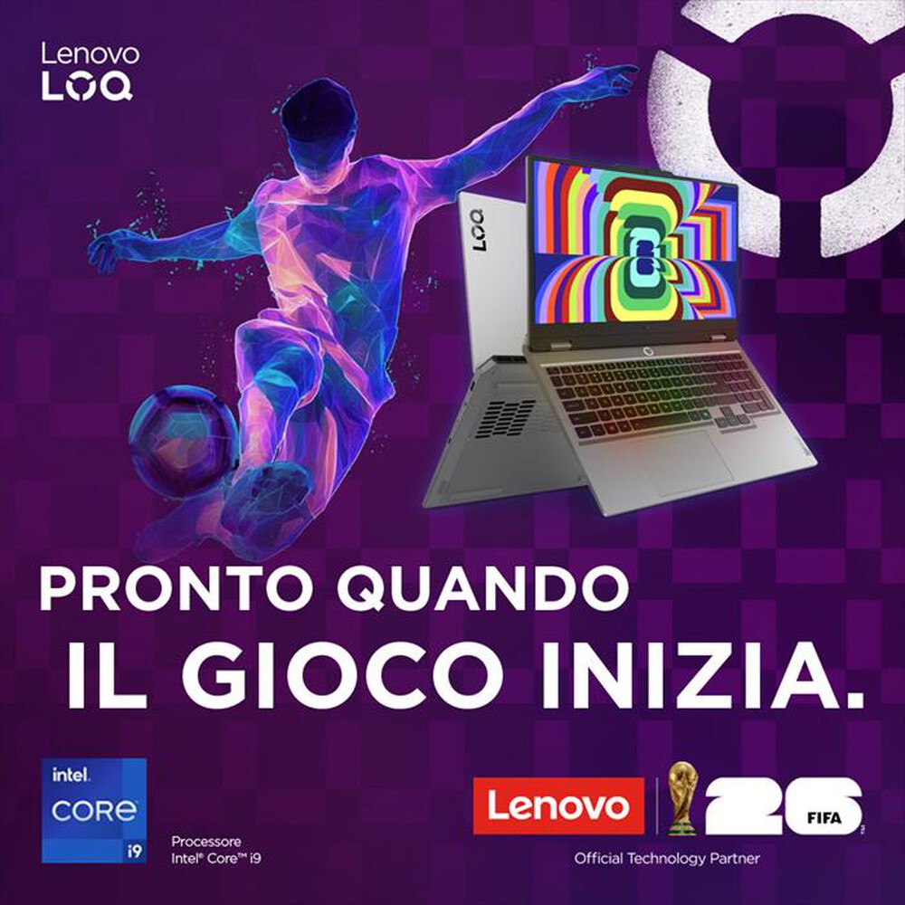 Immagine del prodotto LENOVO - Notebook LOQ 83JG00B6IX 15,6" AMD Ryzen7-Luna Grey