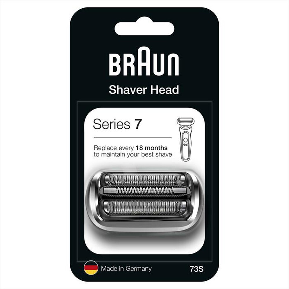 "BRAUN - Testina di Ricambio per Rasoio Series 7 73S-Argento"