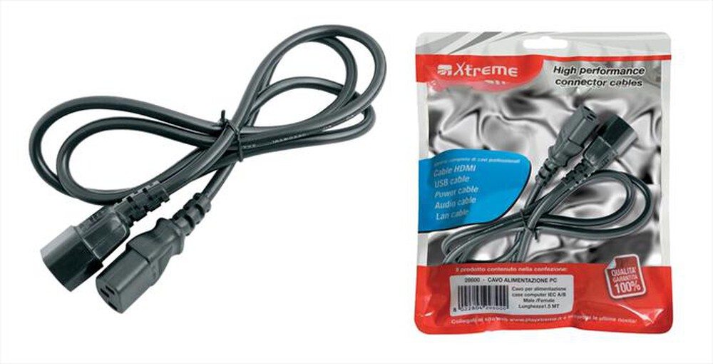 Immagine del prodotto XTREME - 28600 - Cavo alimentazione PC 1.8 mt