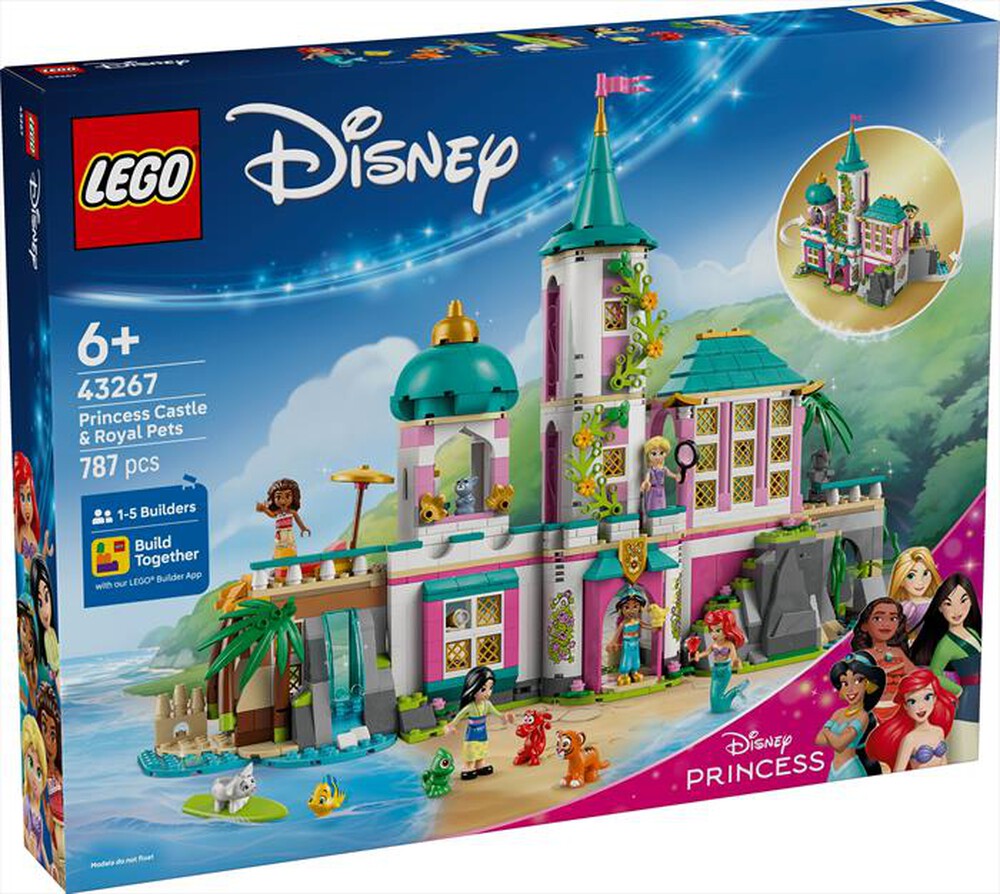 "LEGO - CASTELLO DELLA PRINCIPESSA E ANIMALI REALI-,"