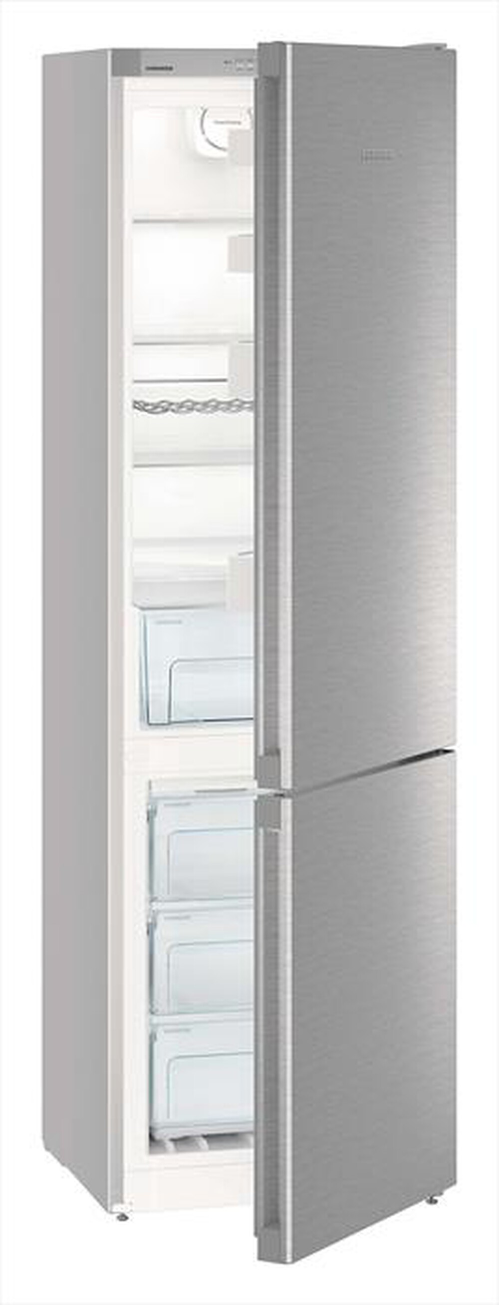 "LIEBHERR - Frigorifero combinato CNEF 4813-23 Classe E 368lt-Acciaio"