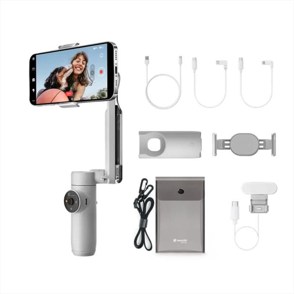 "INSTA360 - Stabilizzatore tracciamento IA FLOW CREATOR KIT-White"