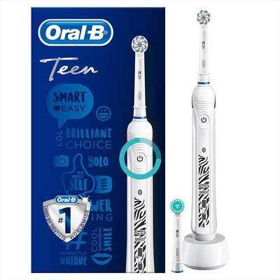 ORAL-B - Spazzolino elettrico ricaricabile SMARTSERIES TEEN-Bianco