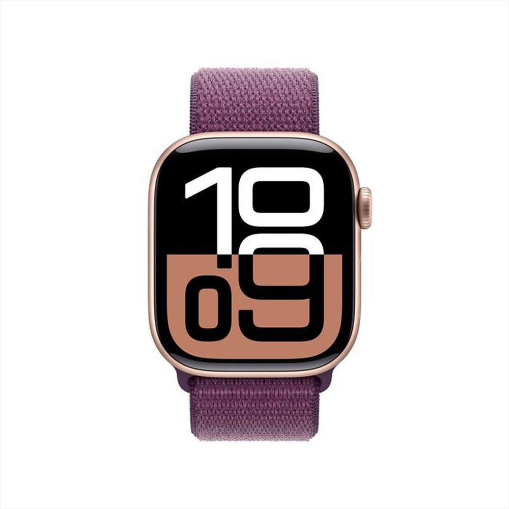 "APPLE - Watch Series 10 GPS 42mm Alluminio-Oro Rosa - Sport Loop Prugna"