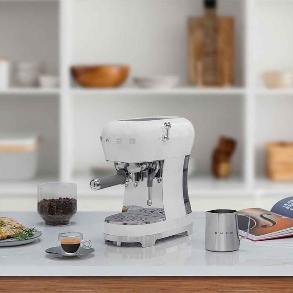 "SMEG - Macchina da Caffè Espresso 50's Style ECF02WHEU-Bianco"