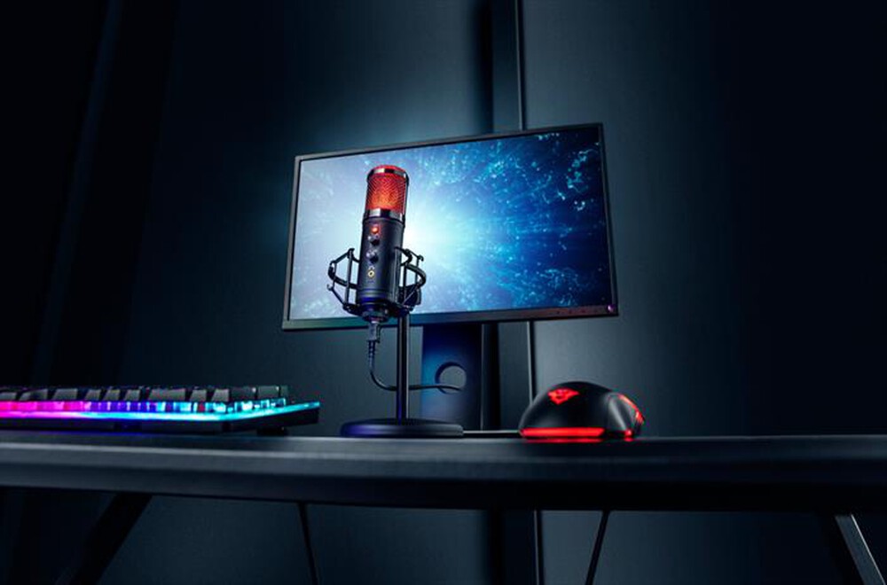 "TRUST - GXT256 EXXO STREAMING MICROPHONE-Black RGB"