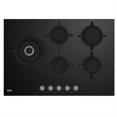BEKO - Piano cottura a gas HILL75222S 75cm-Cristallo nero