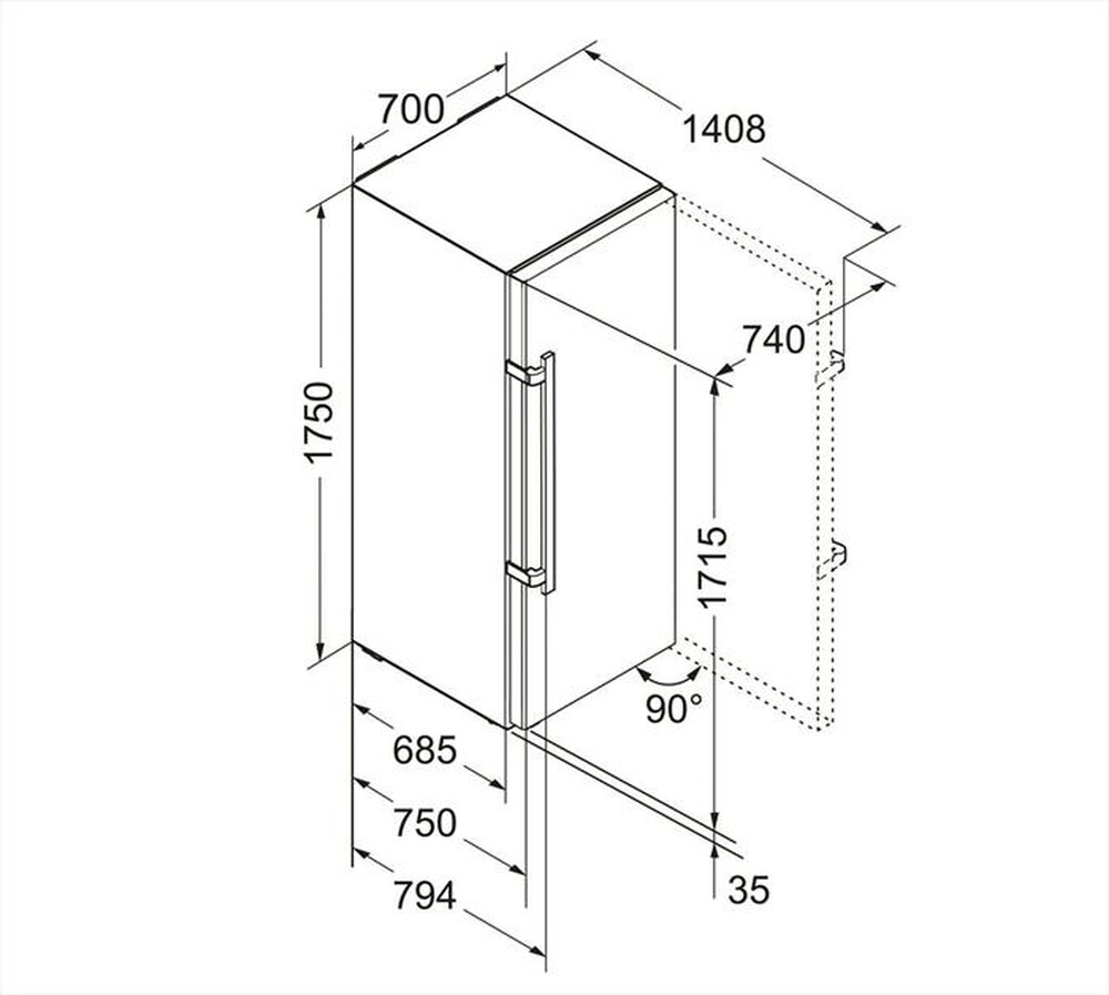 Immagine del prodotto LIEBHERR - Congelatore verticale GN     4635-21 Classe D-Bianco