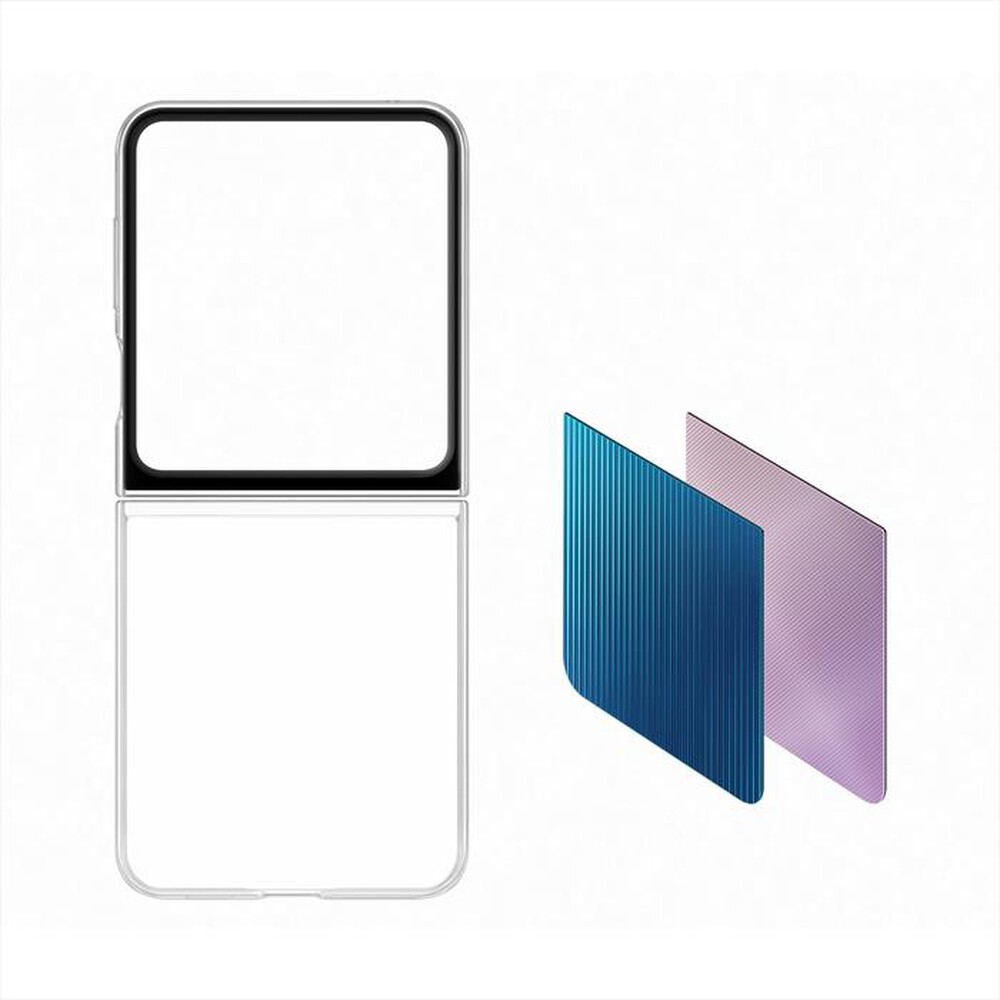 "SAMSUNG - Cover Flipsuit per Galaxy Z Flip5-Trasparente"