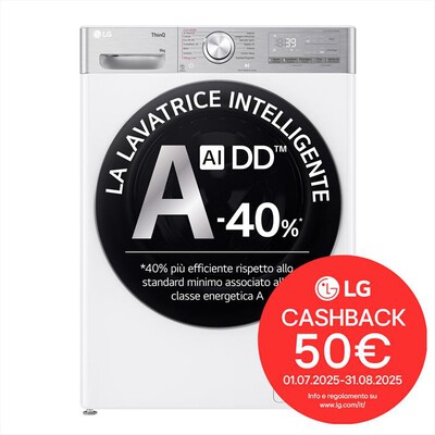 LG - Lavatrice AI DD R9 F4R9009TPWC 9kg Classe A-Bianca