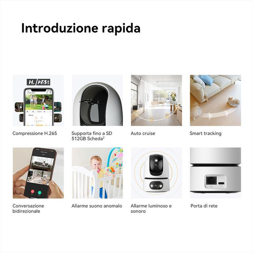 Immagine del prodotto IMOU - Videocamera sorveglianza RANGER DUAL PRO 6MP-BIANCO