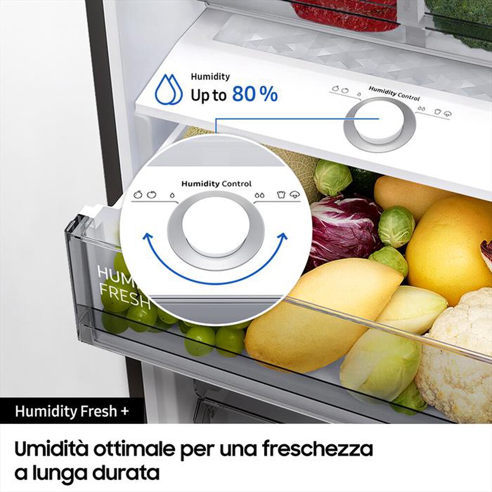 "SAMSUNG - Frigorifero combinato RB38A6B3DS9/EF BESPOKE-Metal Inox"