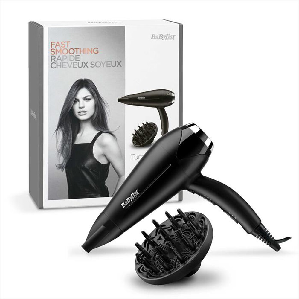 "BABYLISS - D572DE-Nero/Argento"