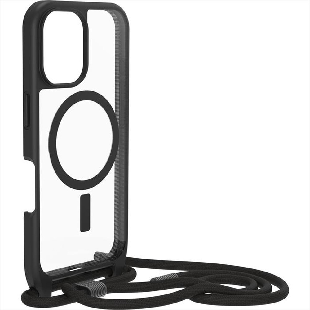 Immagine del prodotto OTTERBOX - REACT NECKLACE MAGSAFE HICHEW CUSTODIA IPHONE 16-Nero/trasparente