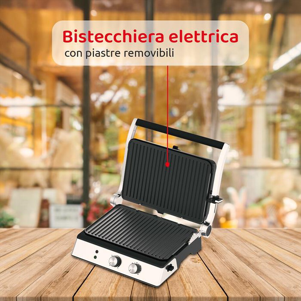 Immagine del prodotto MELCHIONI FAMILY - Bistecchiera BURGERONE 34-Silver / Acciaio