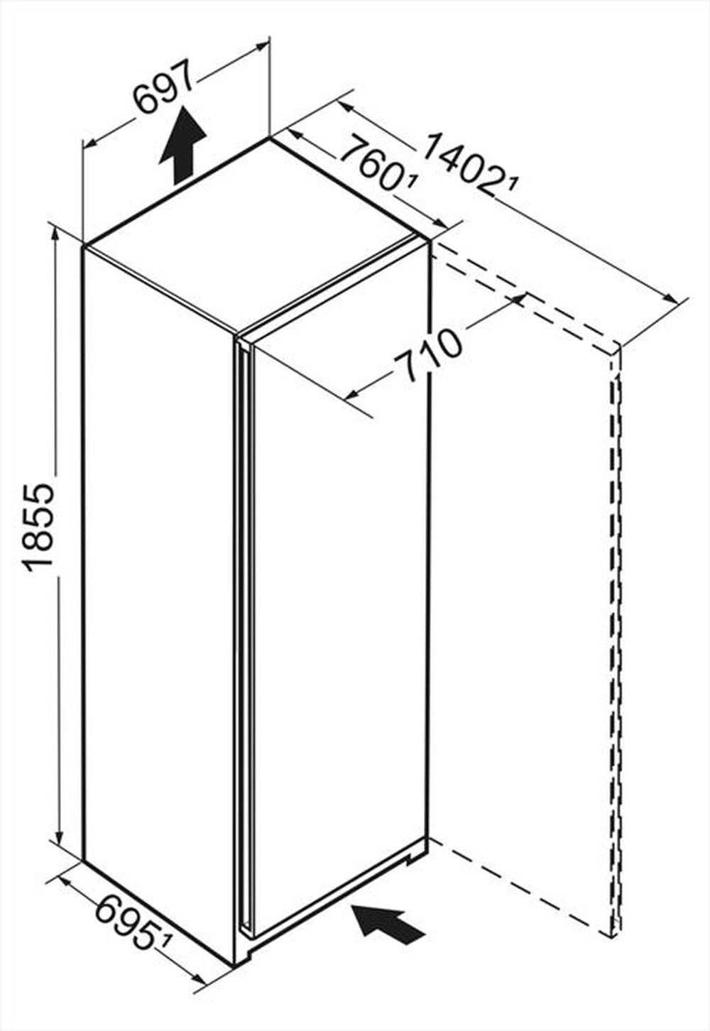 Immagine del prodotto LIEBHERR - Congelatore verticale FND 7227-20 Classe D 363 lt-Bianco