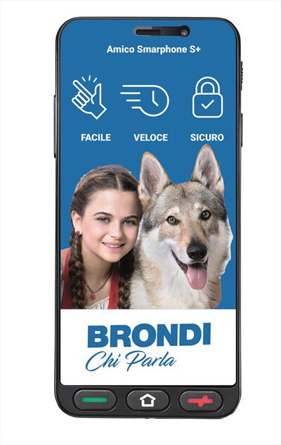 BRONDI - Bar phone AMICO SMARTPHONE S+-NERO