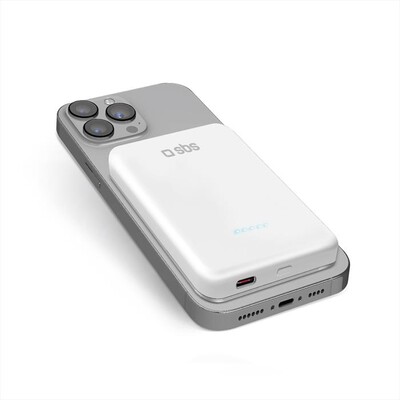 SBS - Powerbank MagSafe TEBB5000MAGSPD20W-Bianco