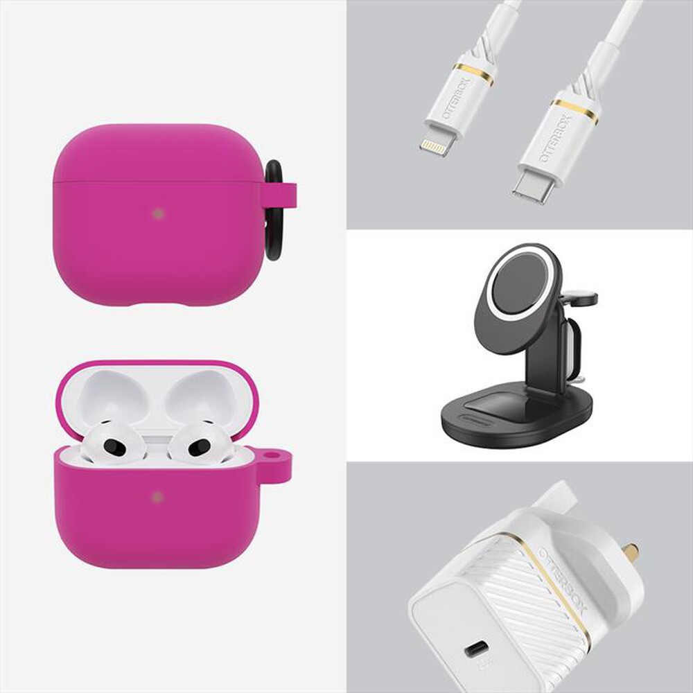 "UAG - CUSTODIA PER AIRPODS TERZA GENERAZIONE-rosa"