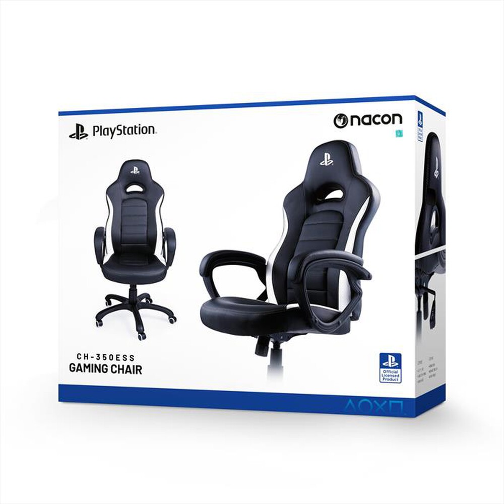 "NACON - SEDIA GAMING LICENZA UFFICIALE SONY PLAYSTATION-Nero e Bianco"