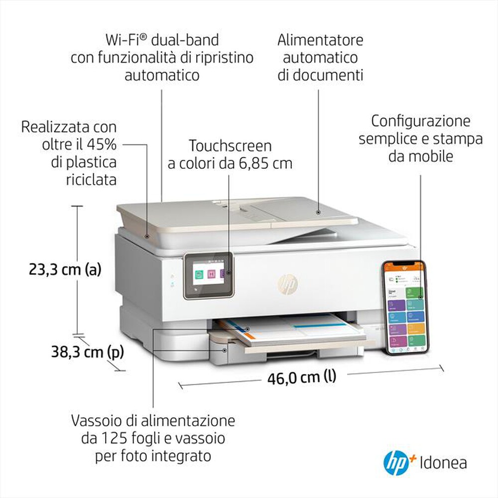"HP - Multifunzione ENVY 7920E 3 MESI INCHIOSTRO CON HP+-Beige"