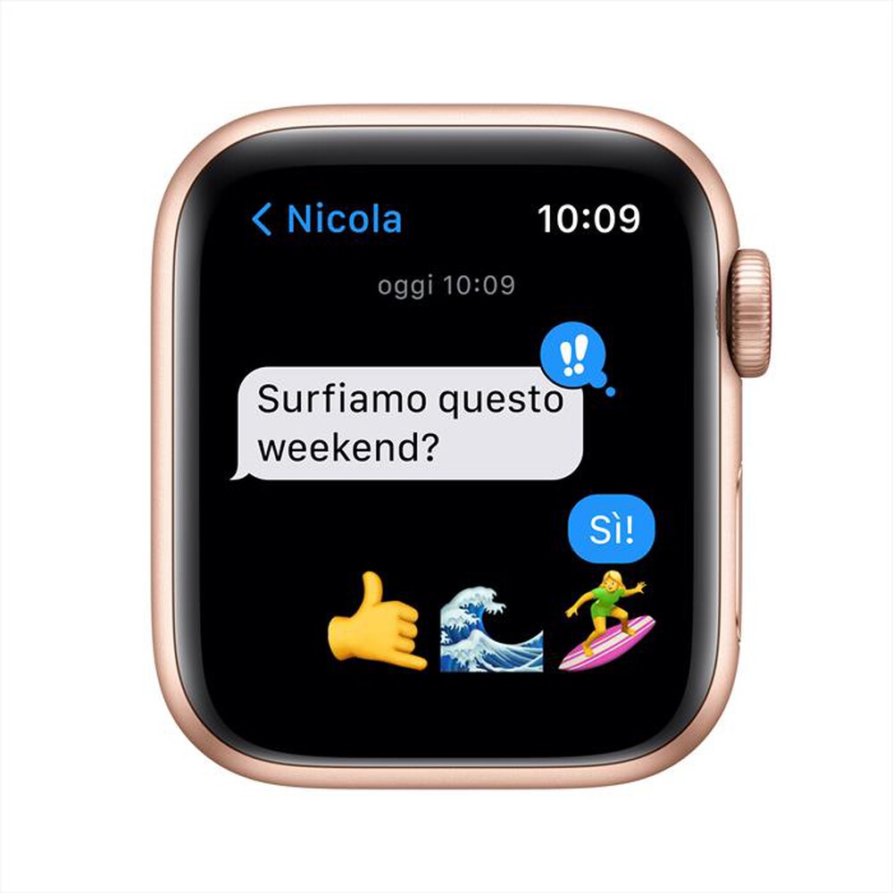 "APPLE - Watch SE GPS+Cellular 40mm Alluminio Oro-Sport Loop Mais/Bianco"