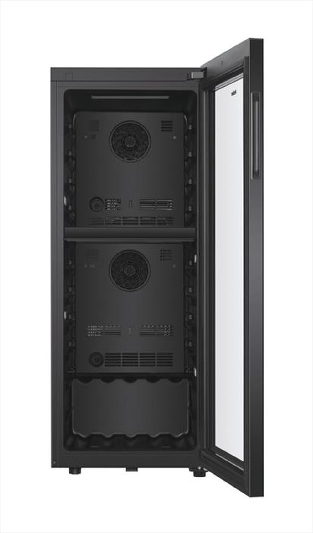 "HAIER - Cantinetta HWS79GDG Classe G 77 bottiglie-Nero"