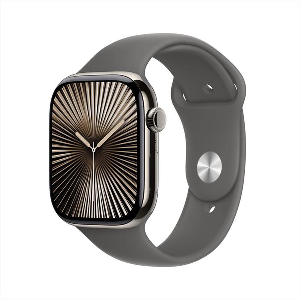 "APPLE - Watch Series 10 GPS + Cellular 46mm Titanio-Naturale - Sport Band Grey M/L"